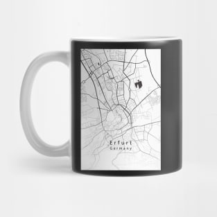 Erfurt Germany City Map Mug